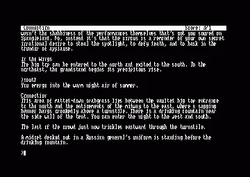 Ballyhoo (1986)(Infocom)[cpm version] screen shot game playing